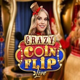 Crazy Coin Flip casino game by Evolution – featured logo at Queen Casino