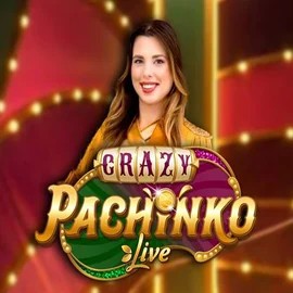 Live Casino logo of Crazy Pachinko from Evolution at Queen Casino