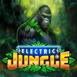 Electric Jungle slot logo by Atomic Slot Lab at Queen Casino