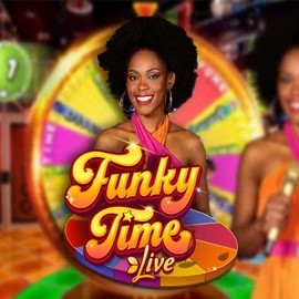 Funky Time online game logo by Evolution on queenscasino.it